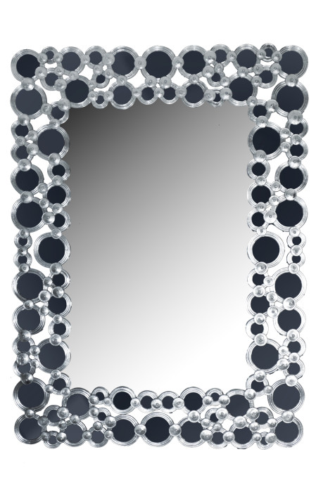 Specchio artistico di Design: Cerchi cristallo