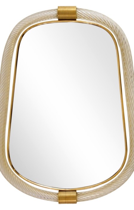 Vintage mirror: Oval Torchon
